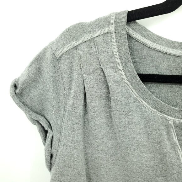 Lululemon Roll Up Crop Top 6 Heathered Mod S/M Grey - Picture 6 of 15